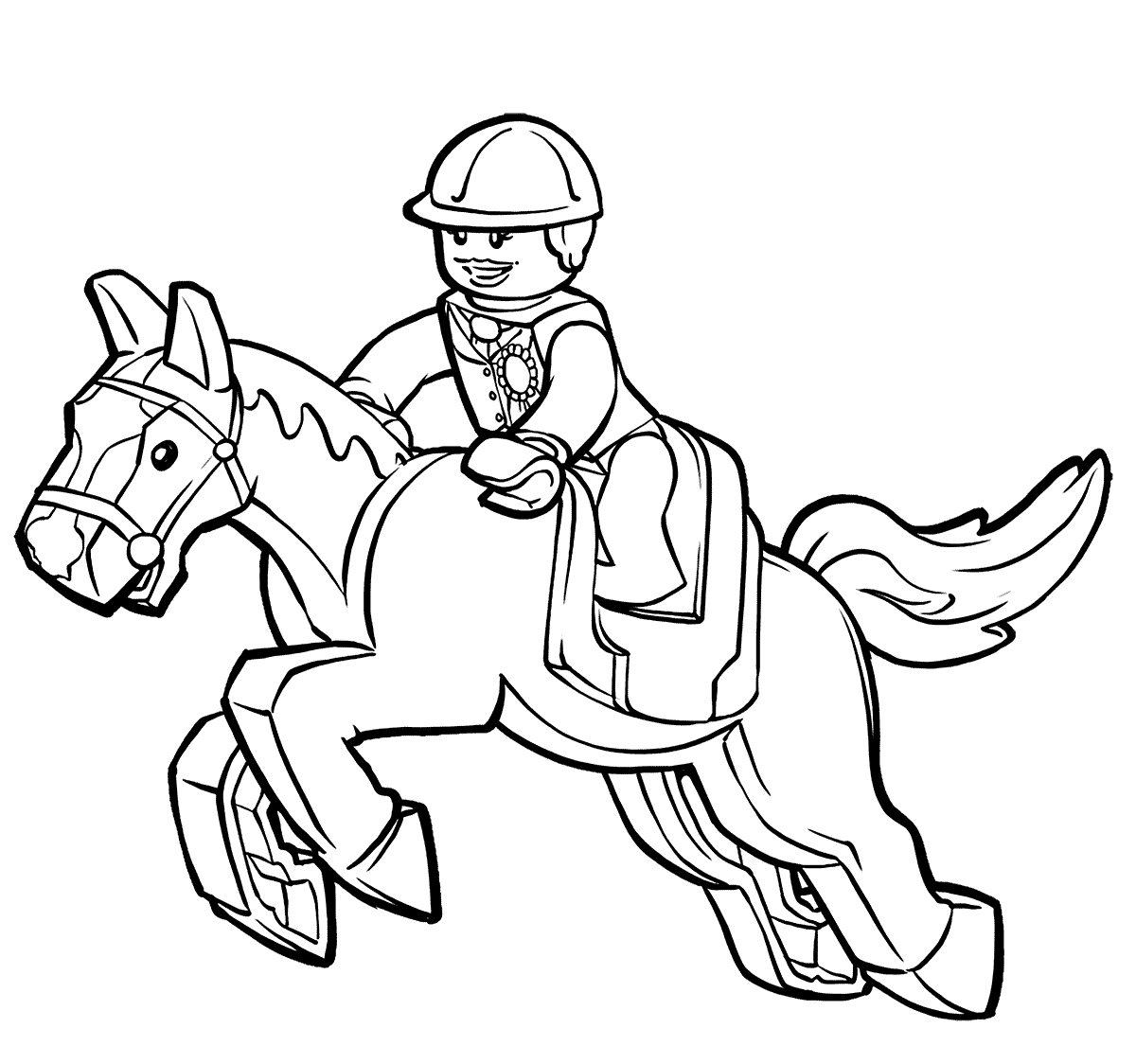 free printable horse racing coloring pages