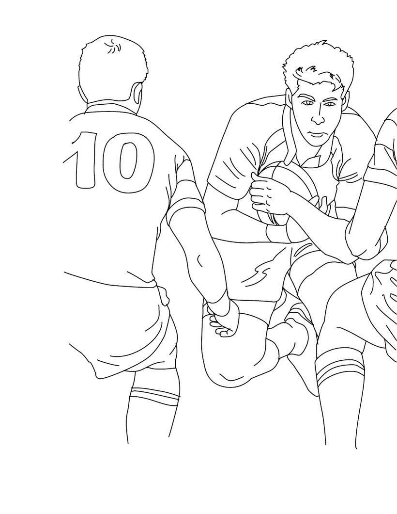 free printable rugby coloring pages
