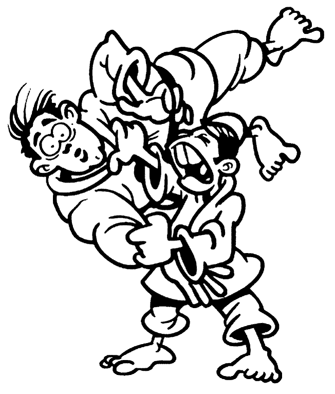 funny hapkido coloring pages