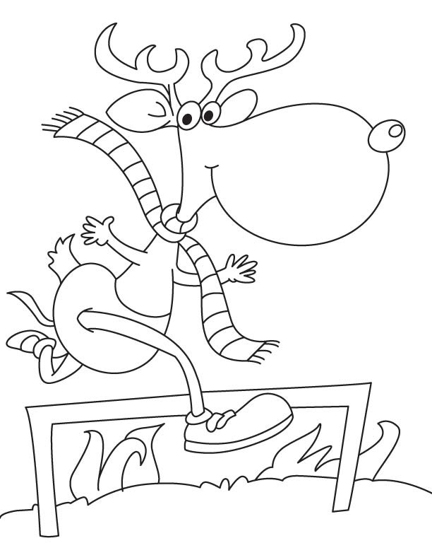 hurdles coloring pages for kids