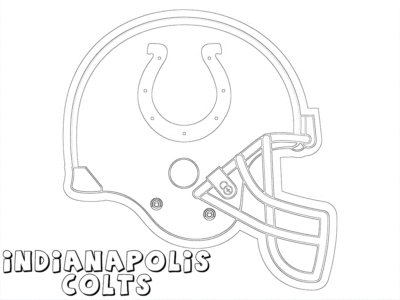 indianapolis colts coloring pages helmet