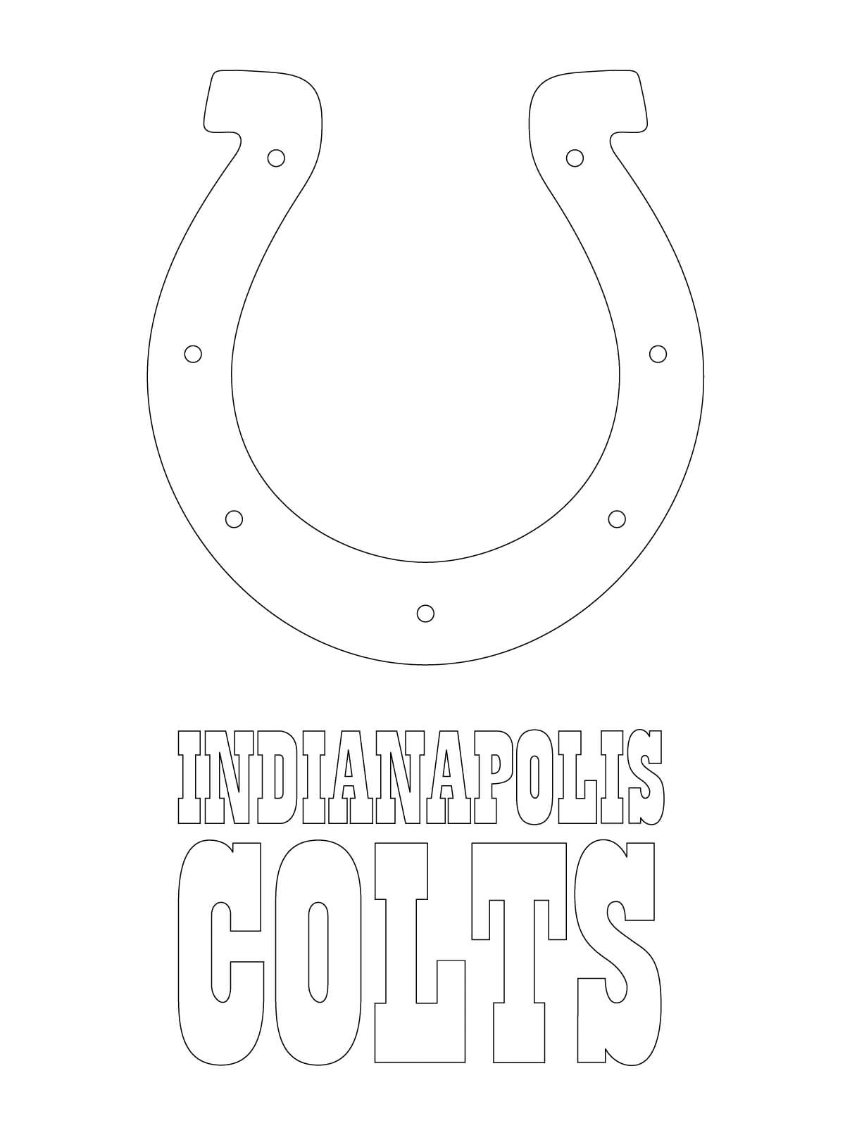 indianapolis colts coloring pages