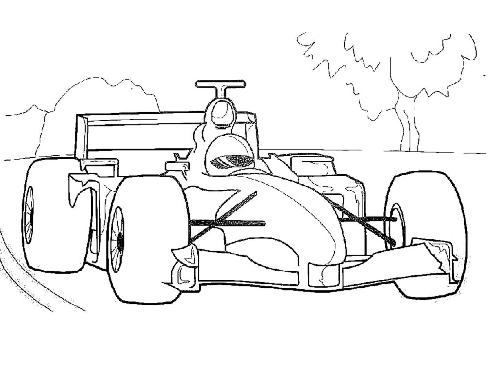 indy car coloring pages printable