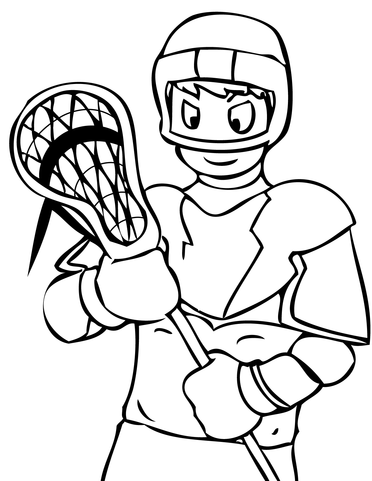 lacrosse coloring pages for kids