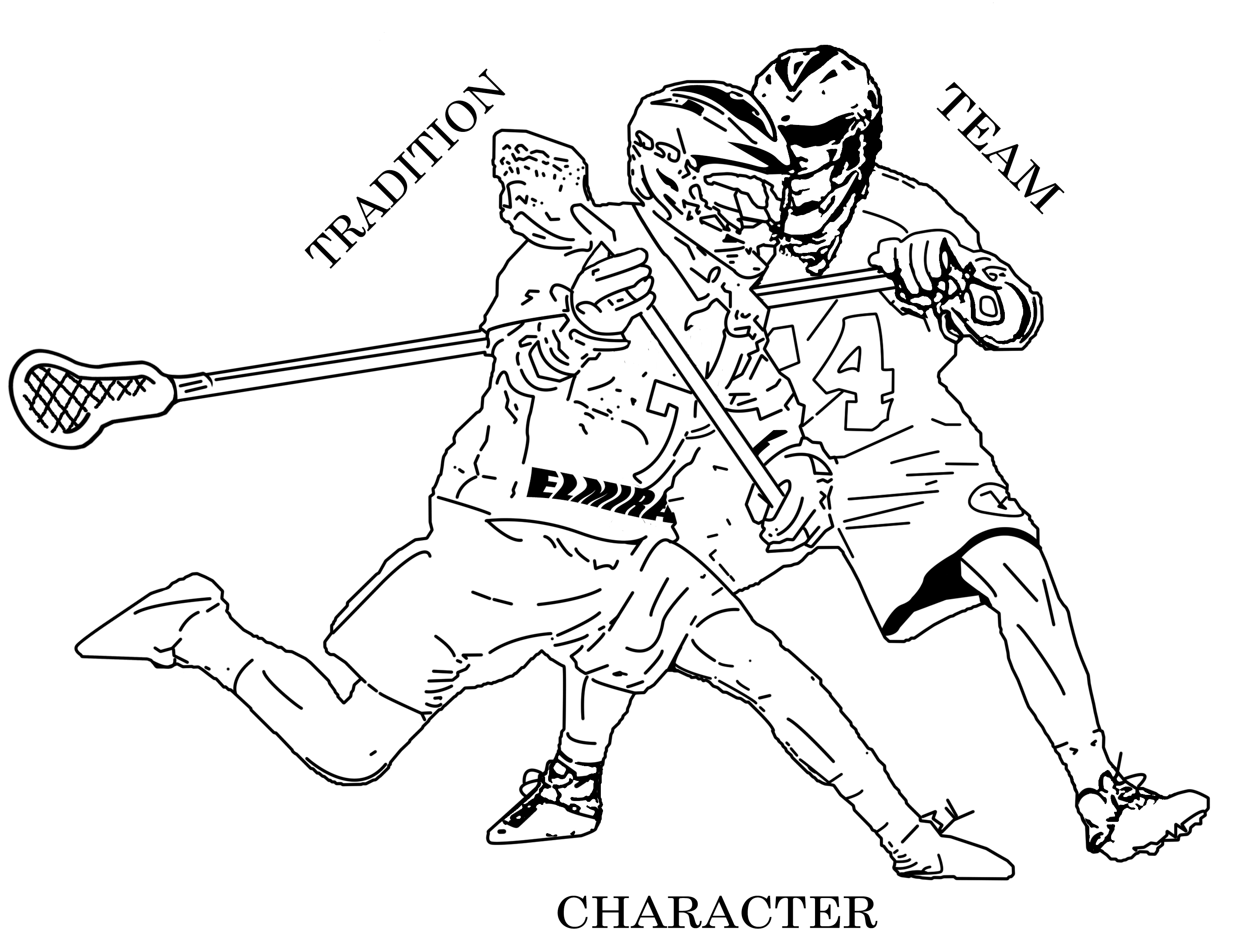 lacrosse coloring pages to print