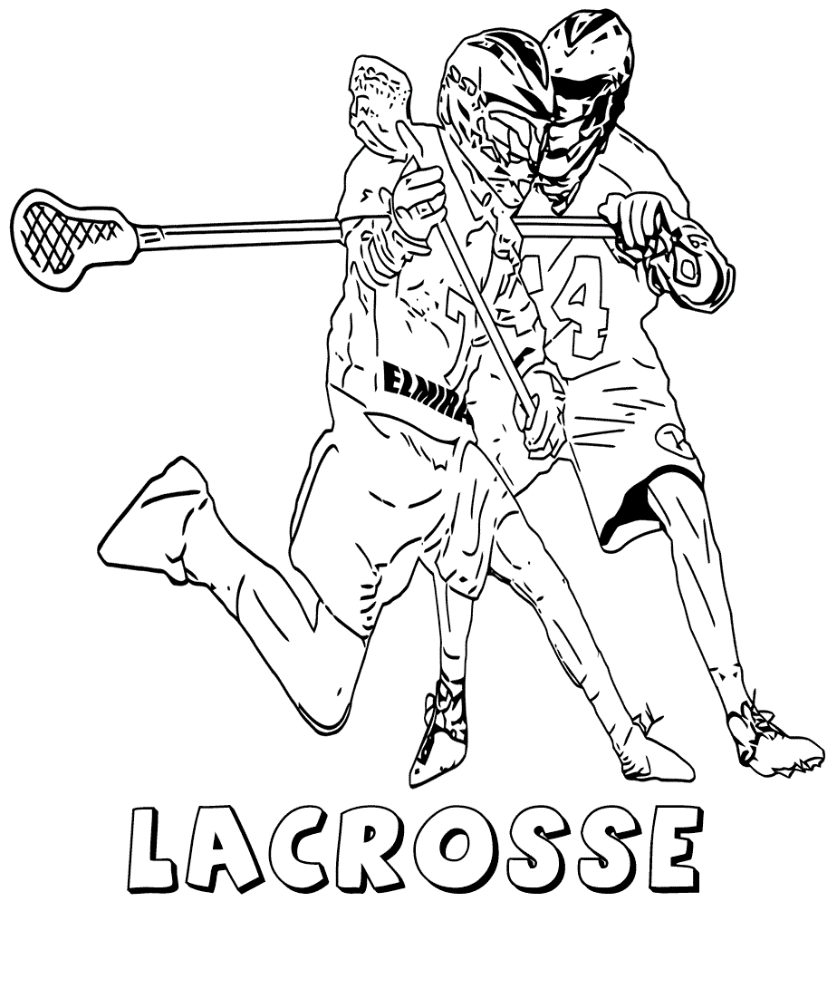 lacrosse coloring pages