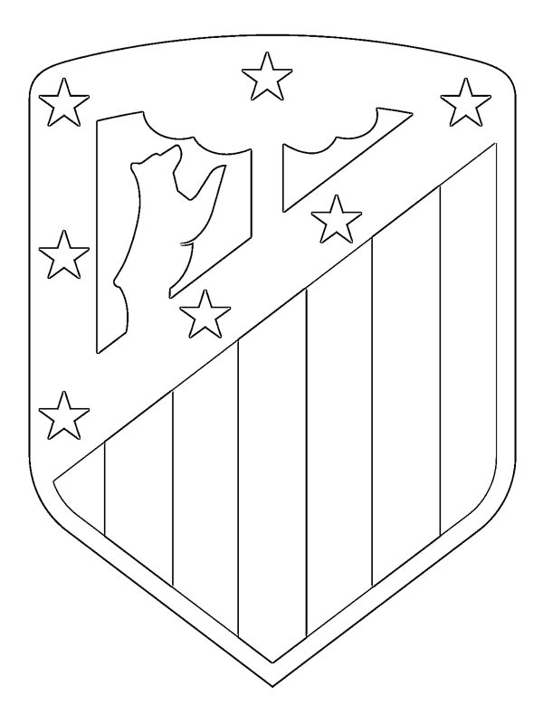 laliga atletico madrid coloring pages