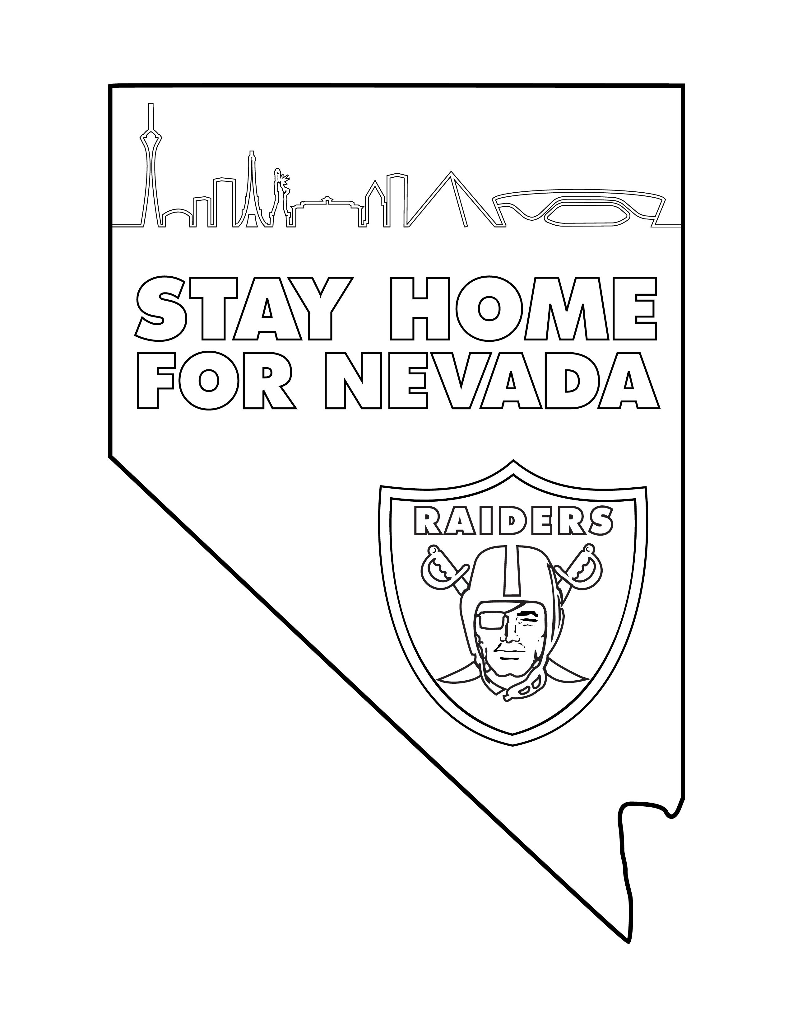 las vegas raiders coloring pages to print