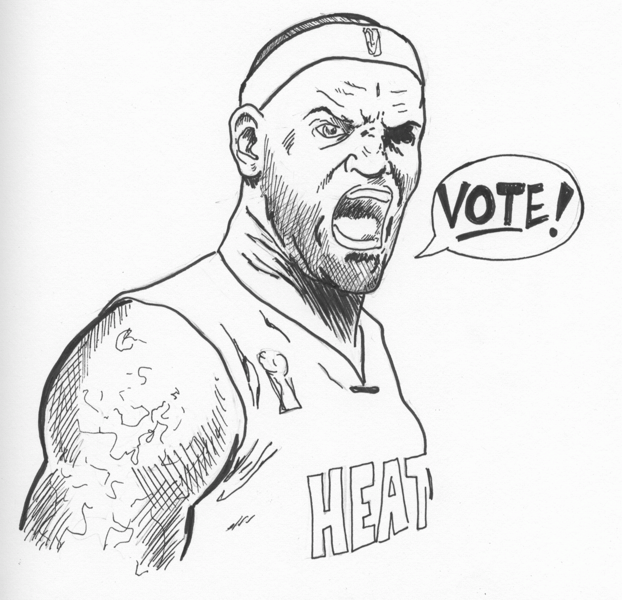 lebron james miami heat coloring pages