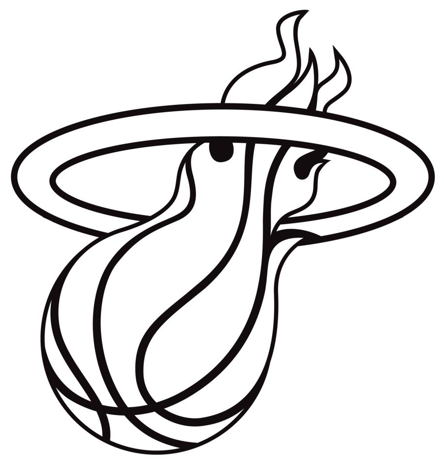 miami heat coloring pages printable