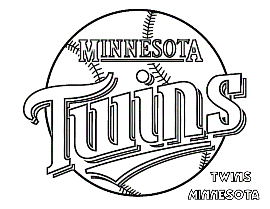 minnesota twins coloring pages