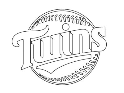 mlb minnesota twins logo stencil