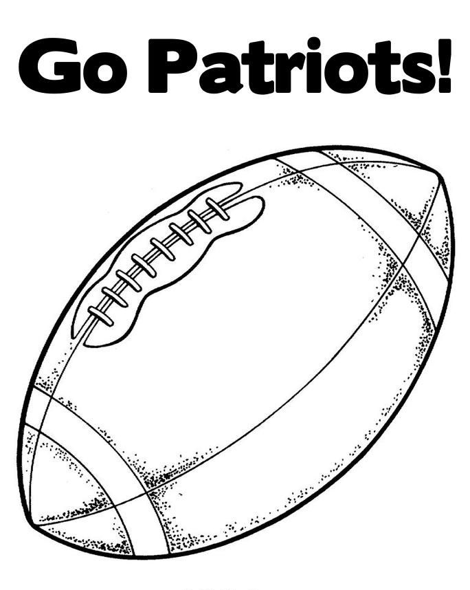 new england patriots ball coloring pages
