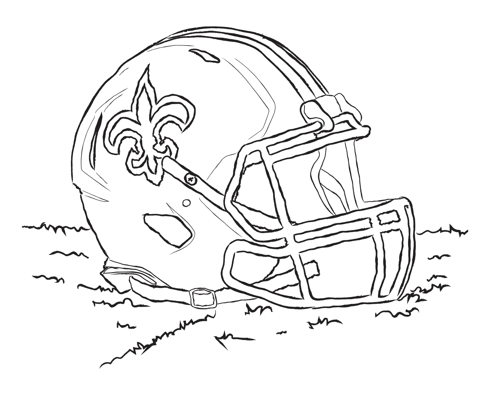 new orleans saints helmet coloring pages