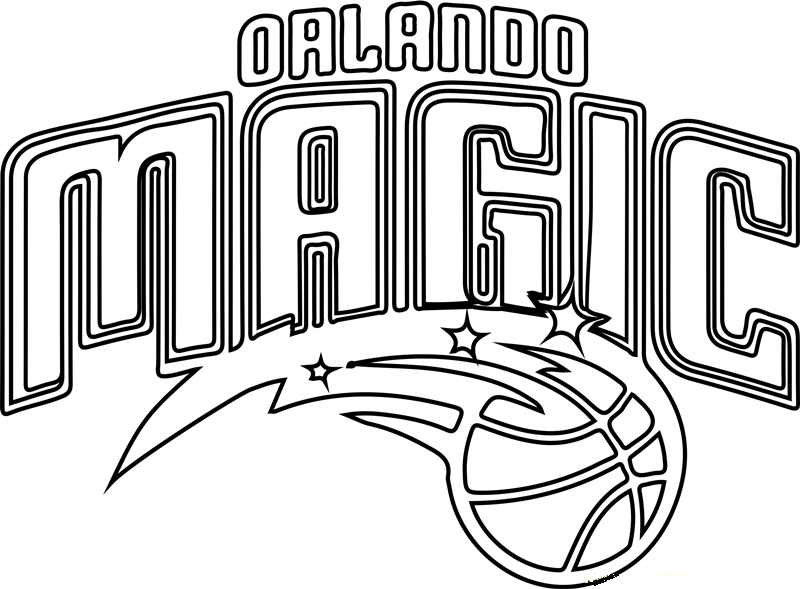 orlando magic coloring pages