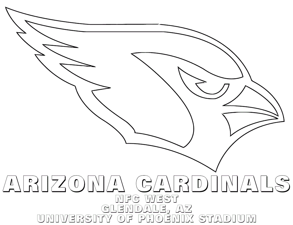 printable arizona cardinals coloring pages