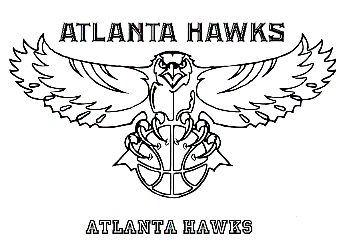 printable atlanta hawks coloring pages