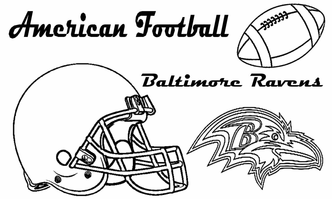 printable baltimore ravens coloring pages