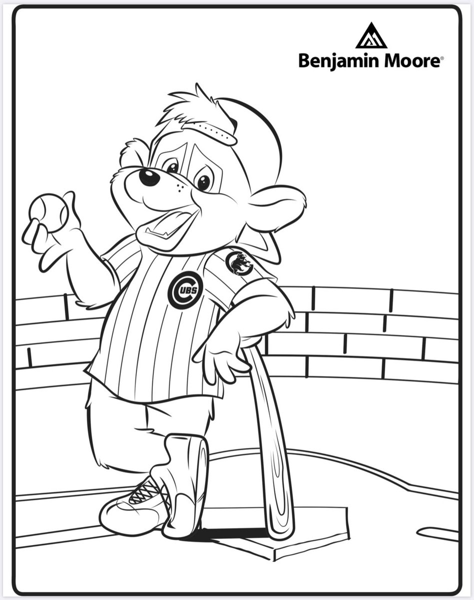printable chicago cubs coloring pages