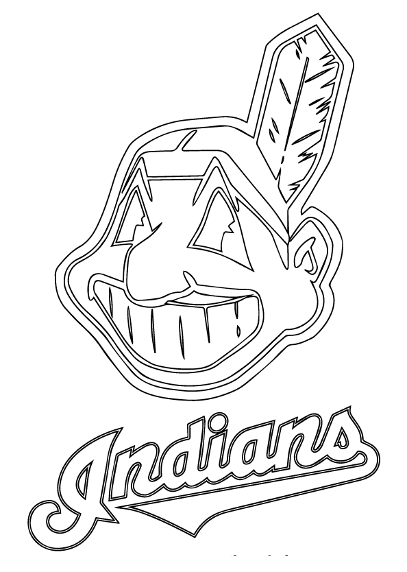 printable cleveland indians coloring pages