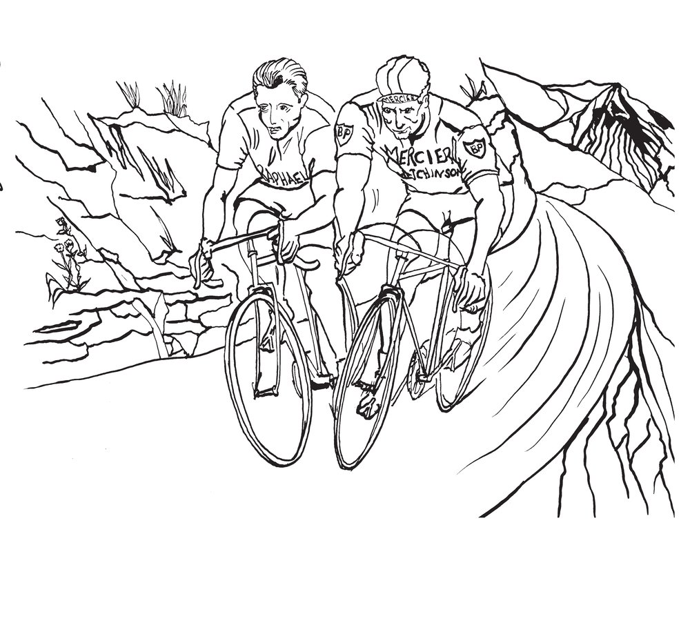 printable cyclo cross coloring pages
