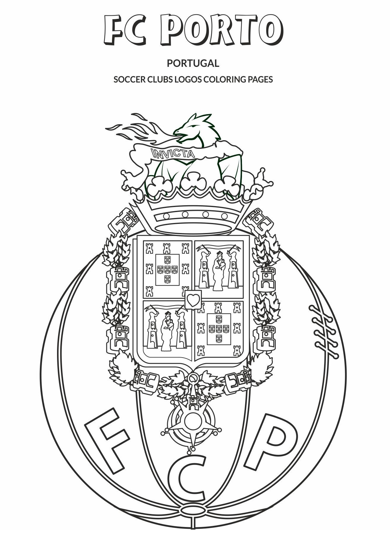 printable fc porto coloring pages