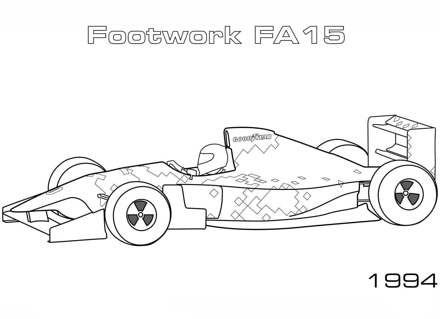 printable formula 1 coloring pages