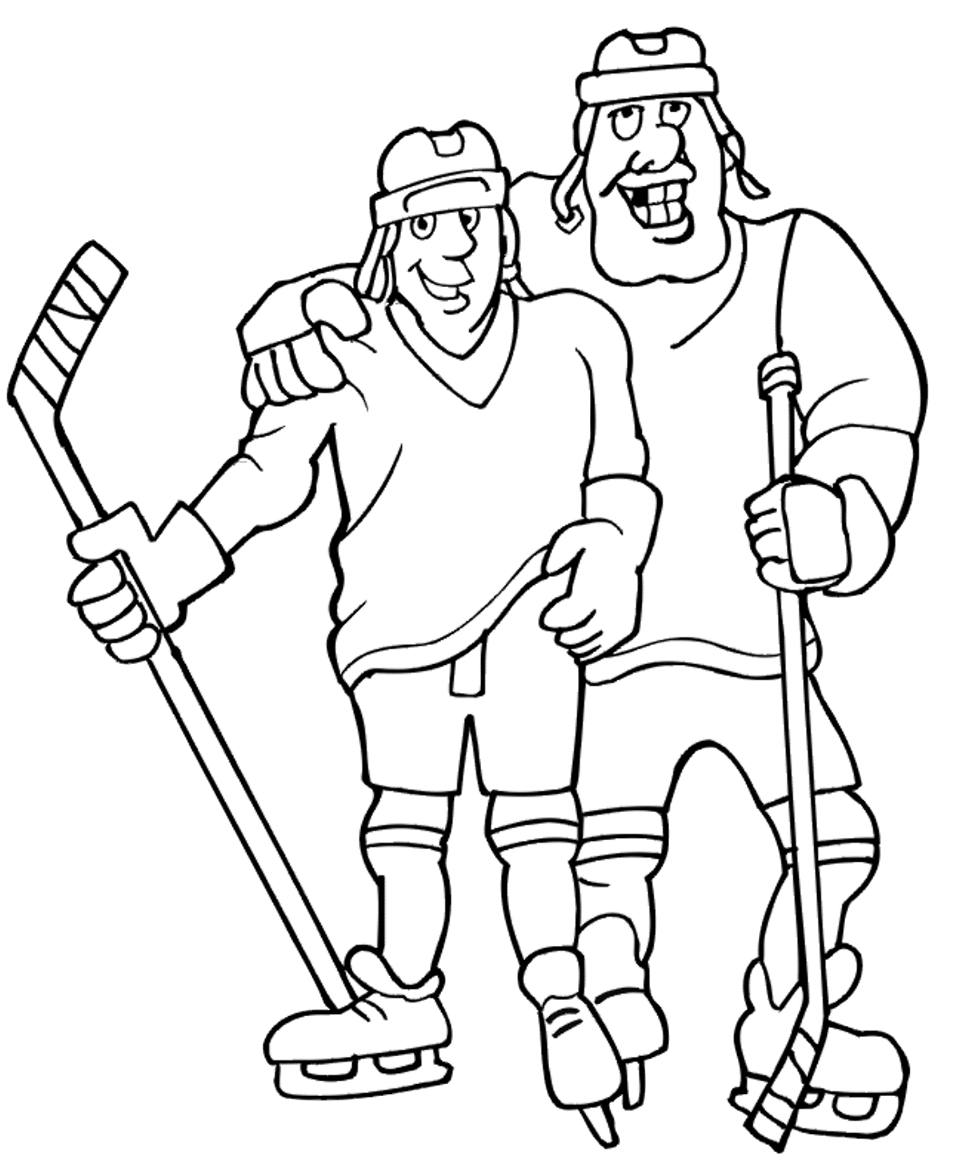 printable ice hockey coloring pages