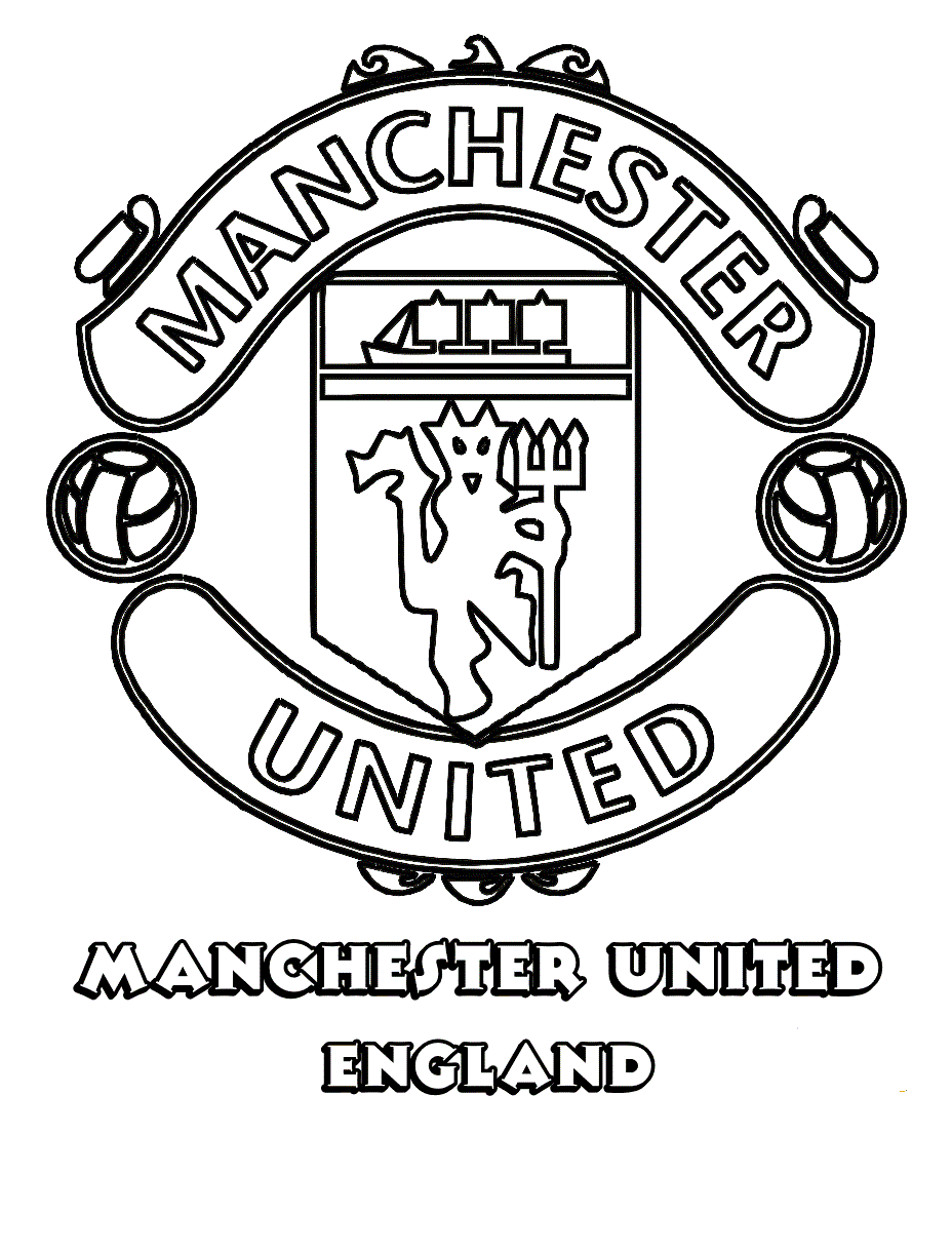 printable manchester united coloring pages
