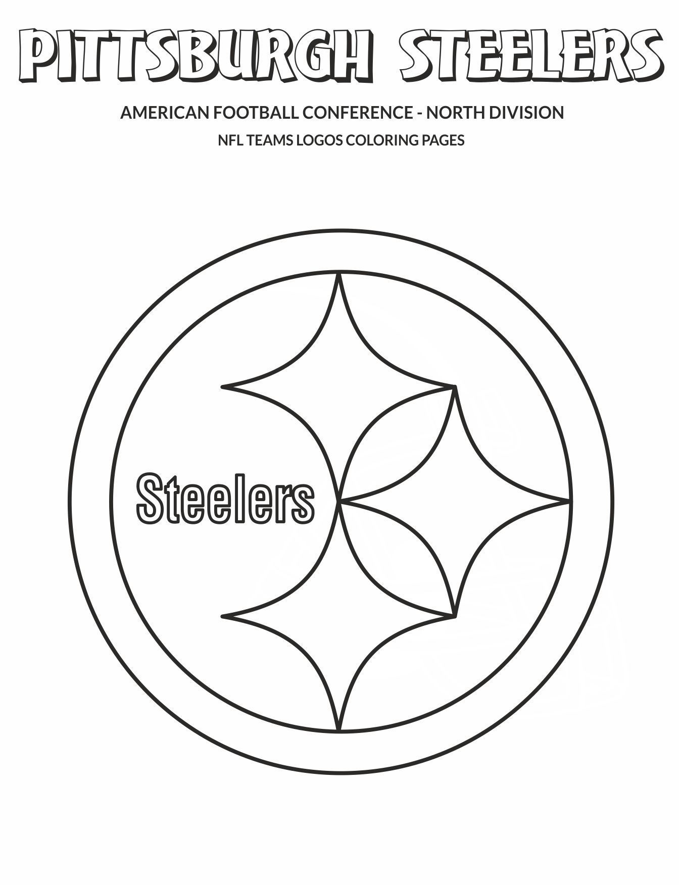printable pittsburgh steelers coloring pages