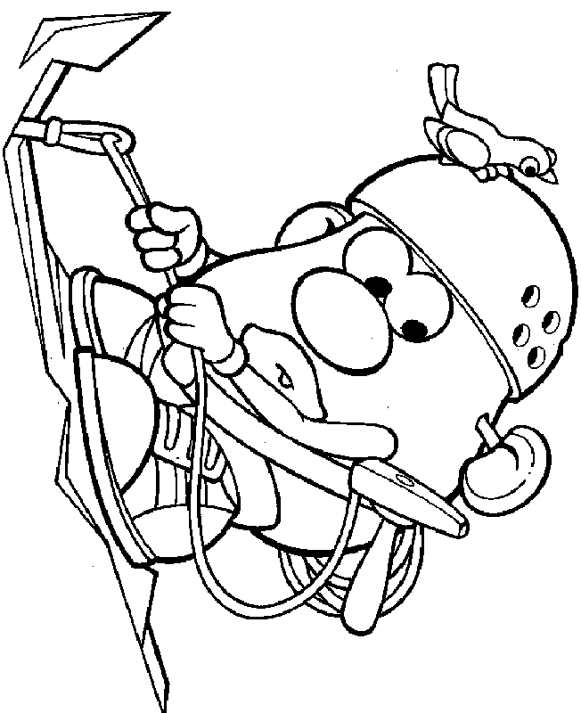 rock climbing coloring pages for kids