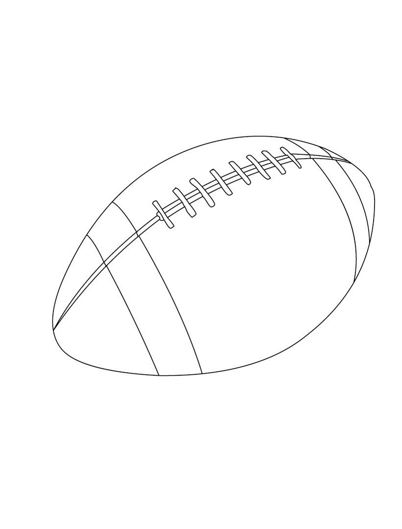 rugby ball coloring pages