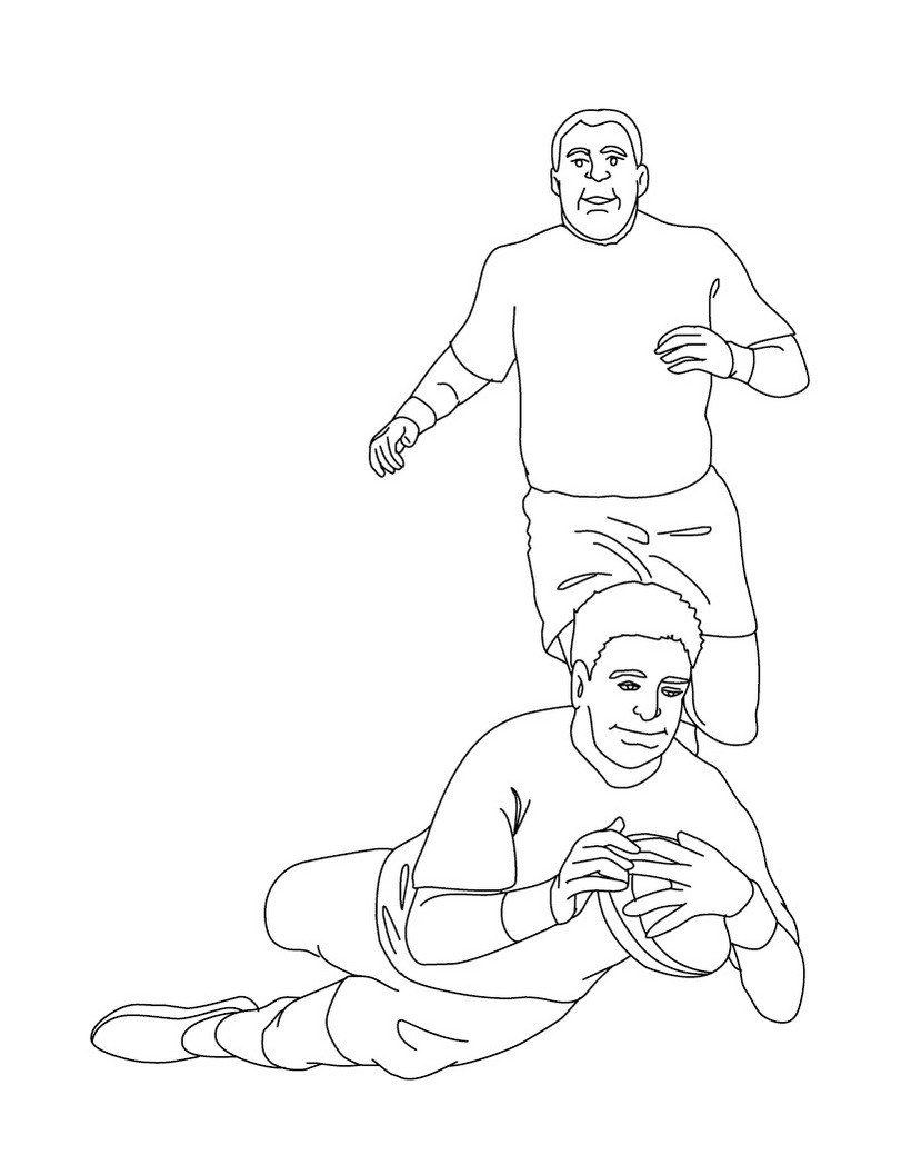 rugby coloring book