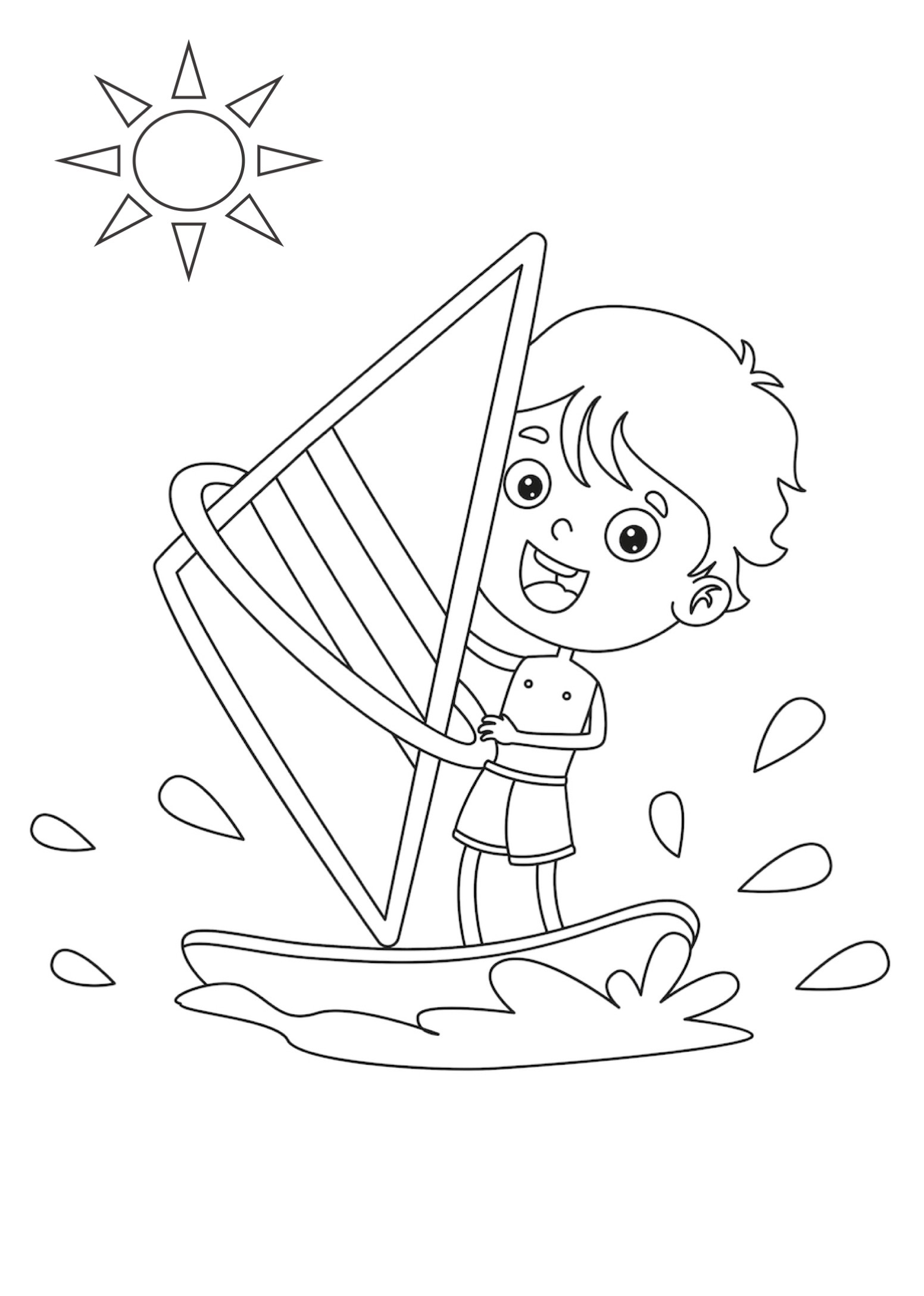 sailing coloring pages for kids