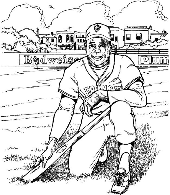 san francisco giants player coloring pages