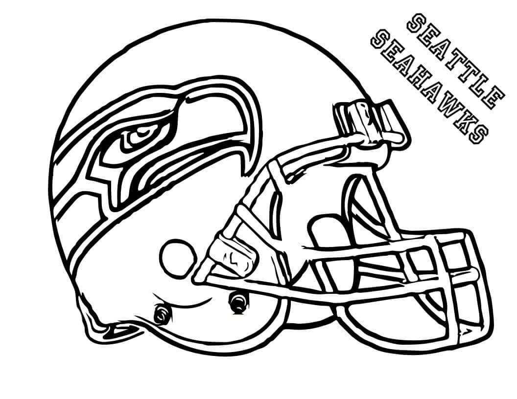 seattle seahawks helmets coloring pages