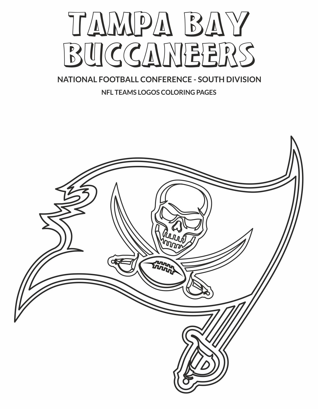 tampa bay buccaneers coloring pages to print