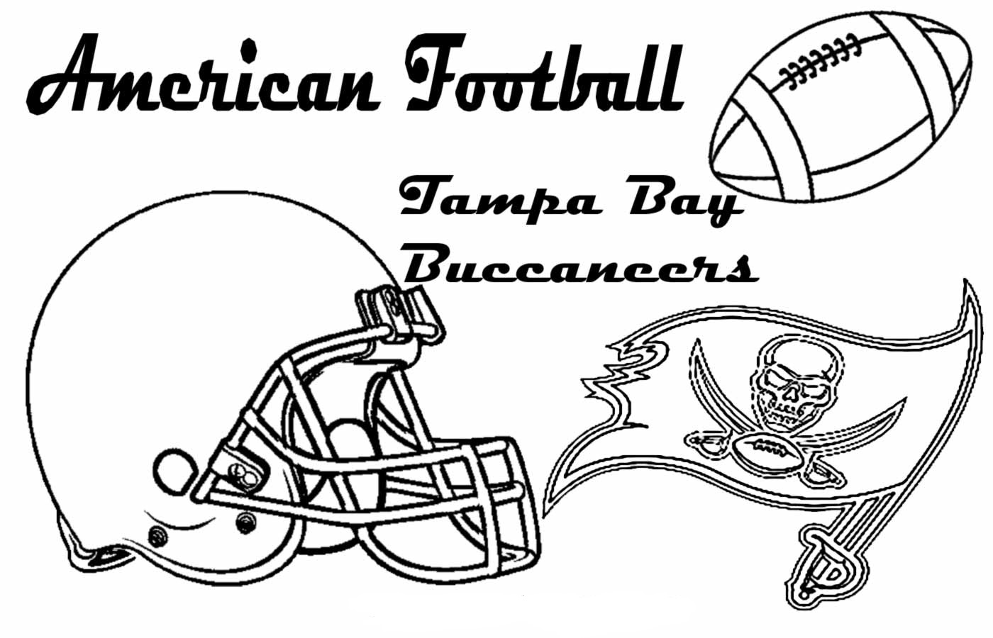 tampa bay buccaneers helmet coloring page