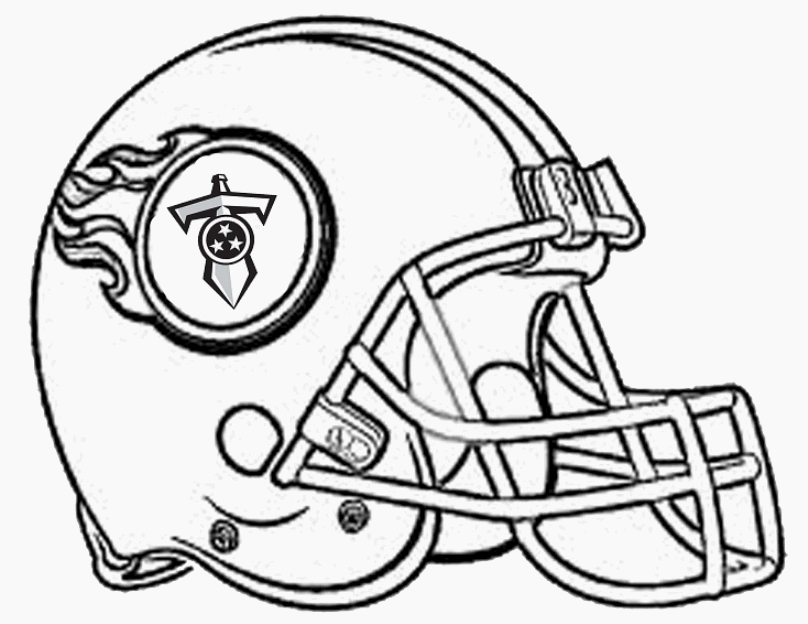 tennessee titans coloring pages helmet