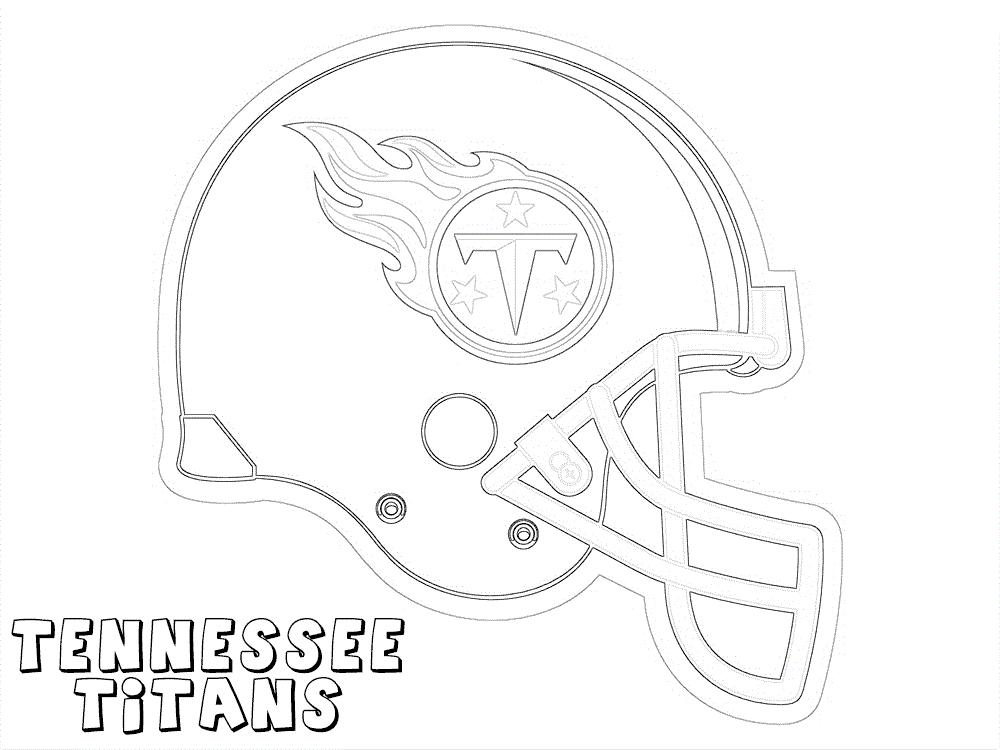 tennessee titans helmet coloring pages