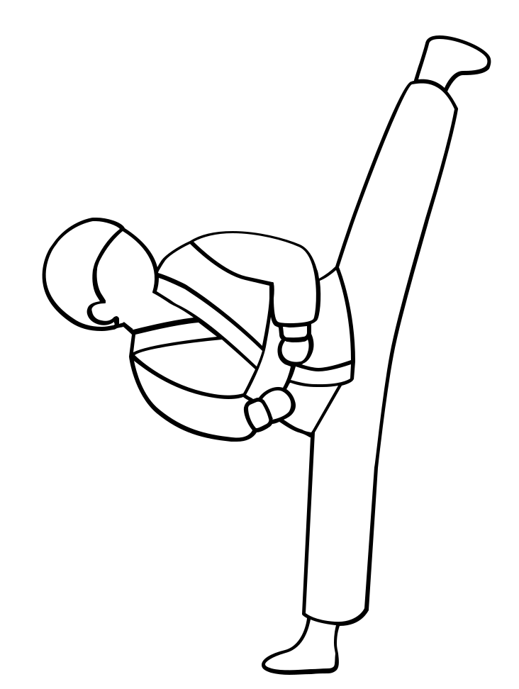 tkd coloring pages