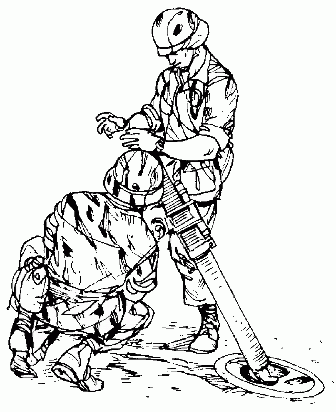 coloring pages army