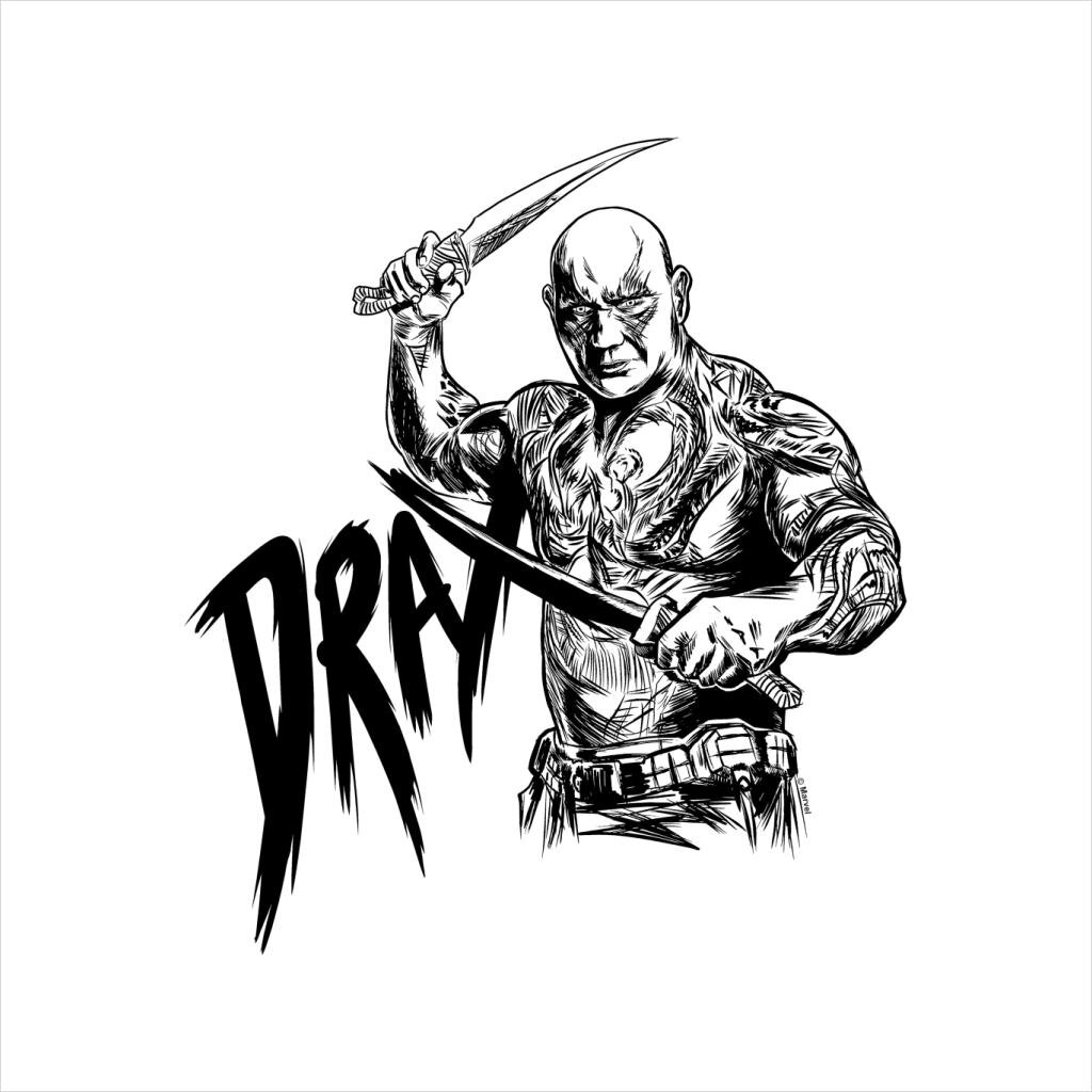 drax guardians of the galaxy coloring pages