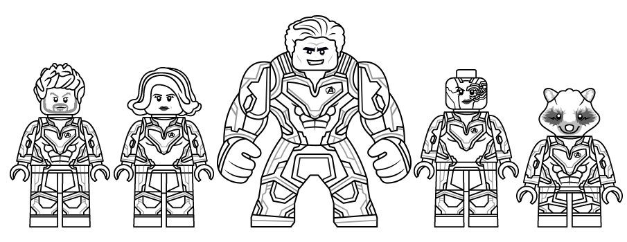 lego guardians of the galaxy coloring pages