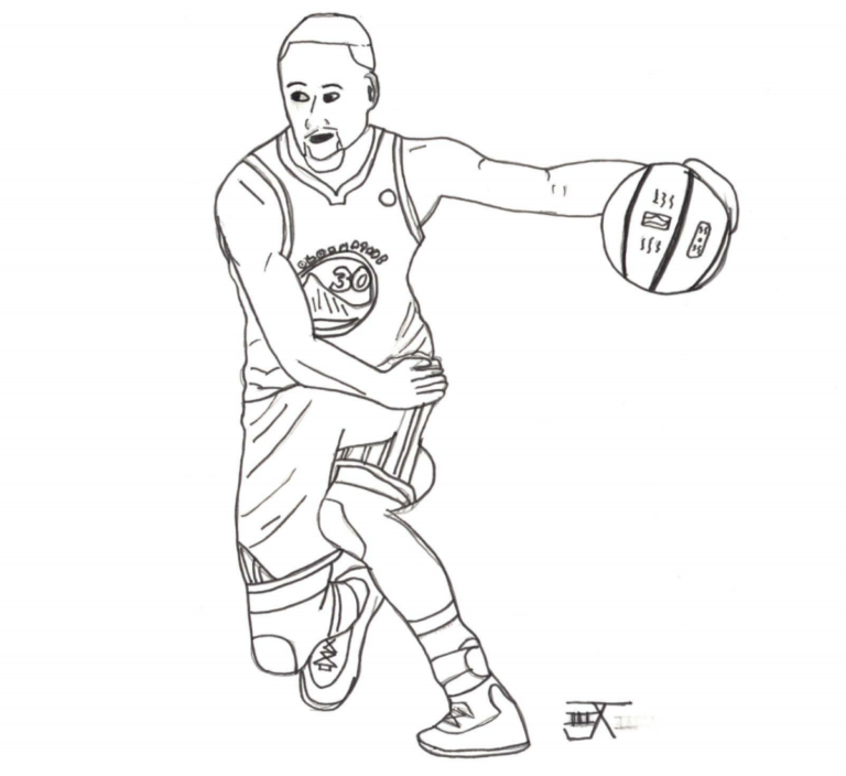 Cool Stephen Curry Coloring Pages Pdf - Coloringfolder.com