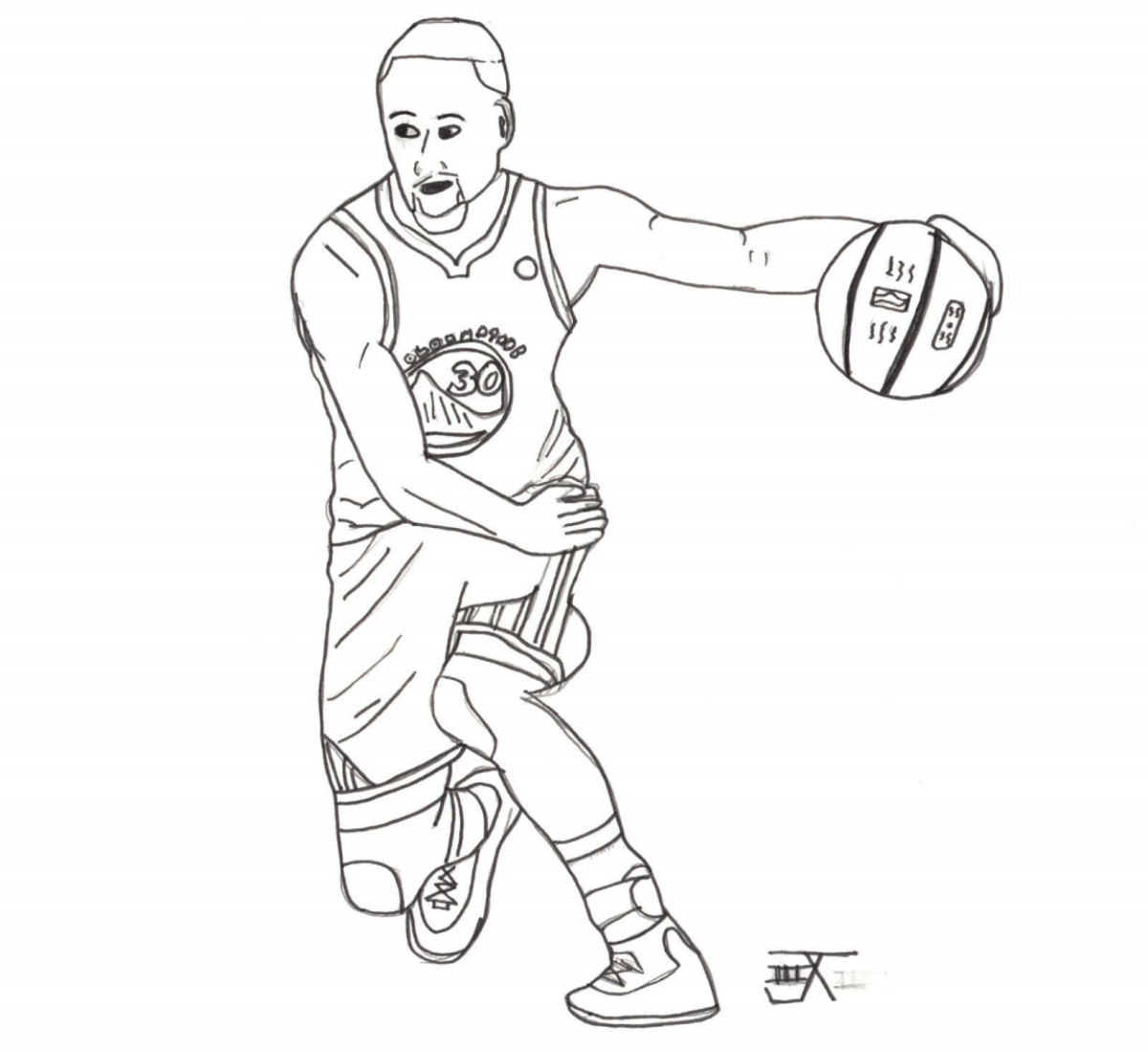 coloring pages of stephen curry