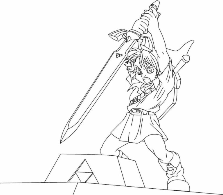 Cool Zelda Coloring Pages PDF Free - Coloringfolder.com