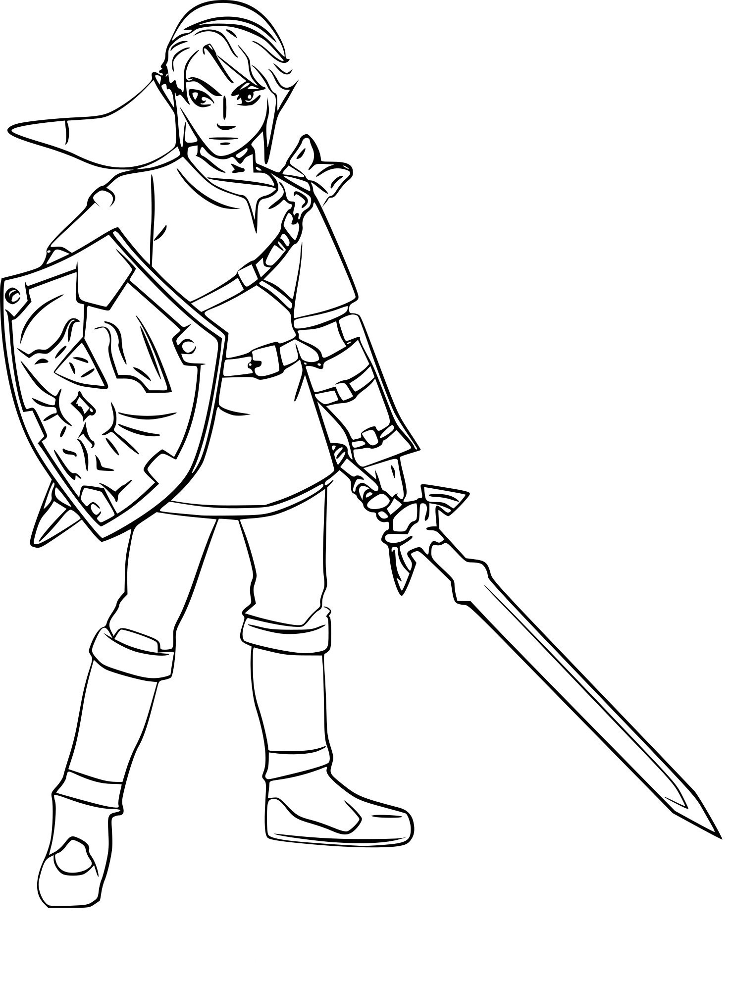 the legend of zelda ocarina of time coloring pages