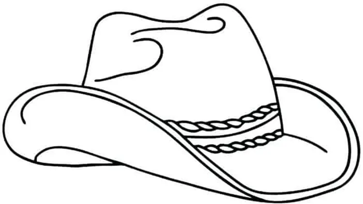 coloring pages cowboy hats