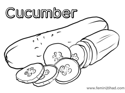 cucumber coloring pages